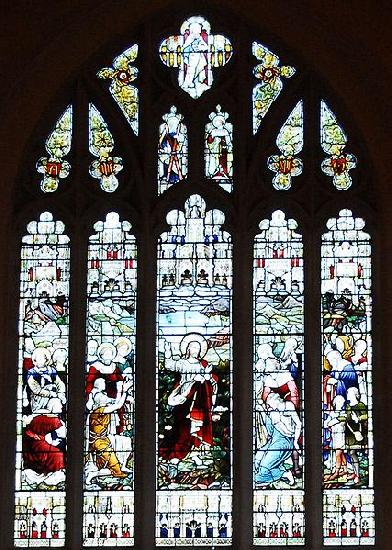  Capronnier's east window for the Chapel of St Michael and St George